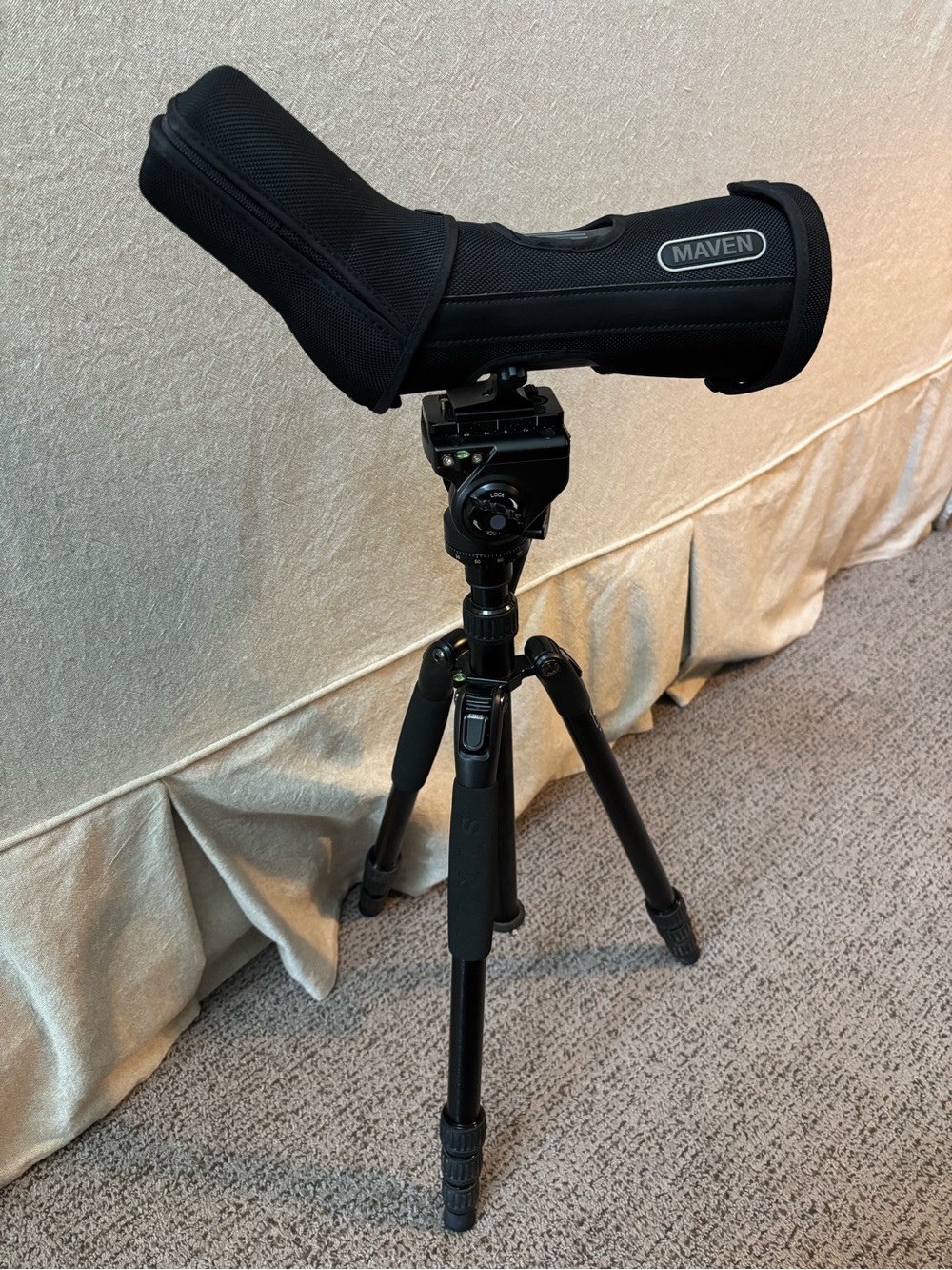 Maven CS.1A 15-45x65 Spotting Scope + Sirui Tripod/VA-5 Pan Head + Case
